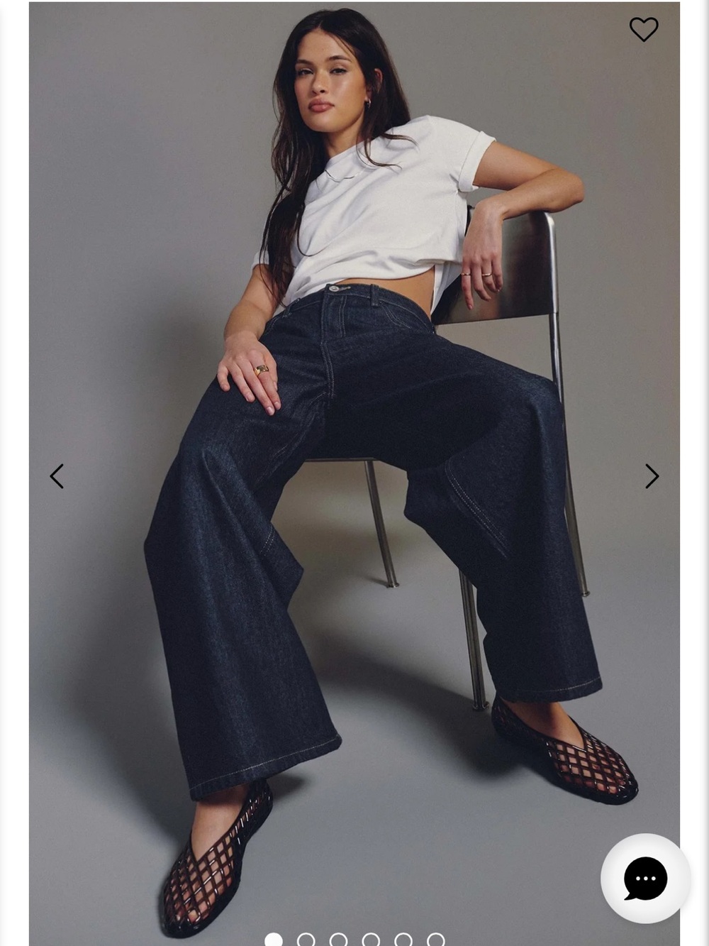 Ardene Dark Blue Wide-Leg High-Rise Jeans